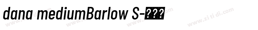 dana mediumBarlow S字体转换